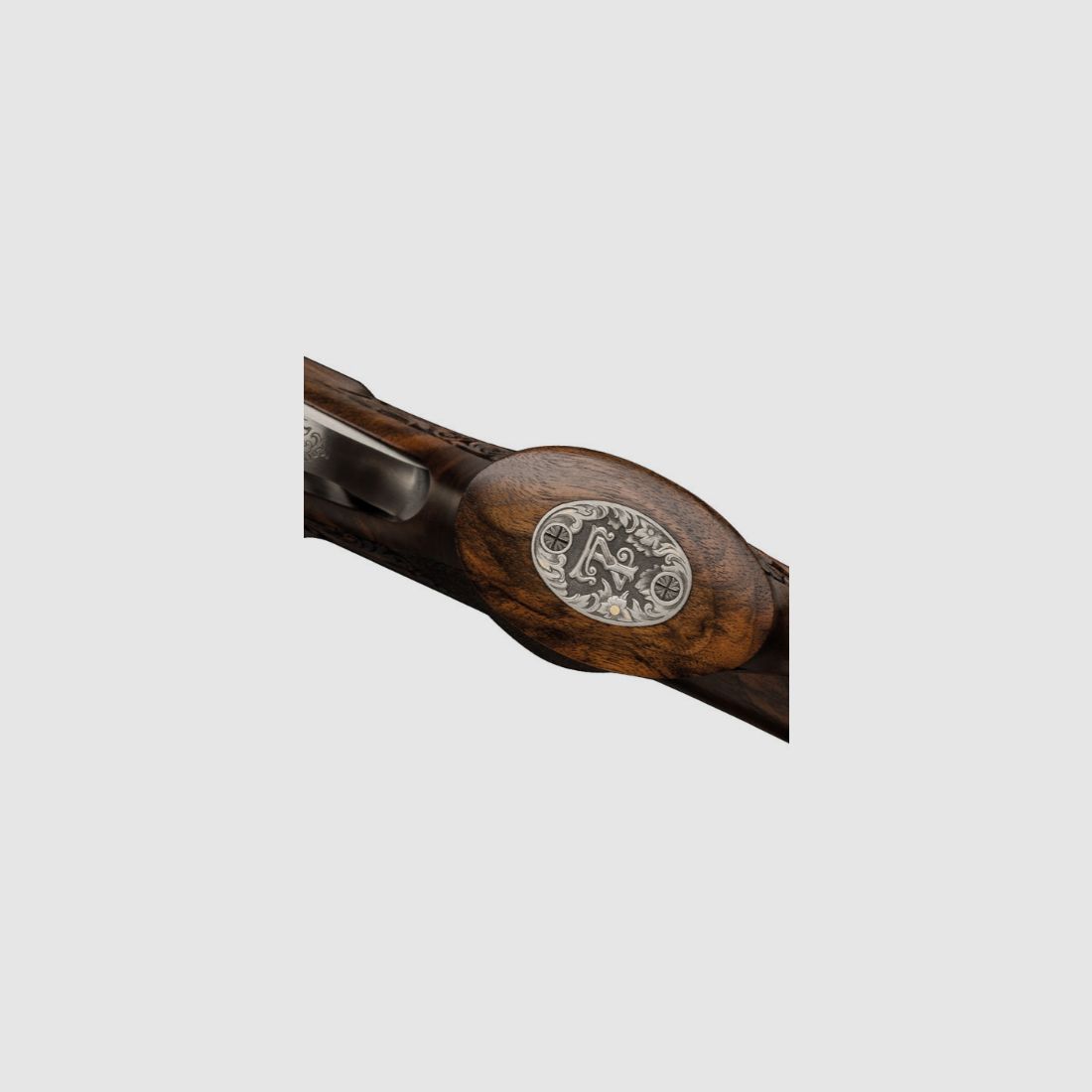 KRIEGHOFF Mehrpreis für Neuwaffe Gravur: Monogrammplatte Optima-Ultra-Classic-Hubertus