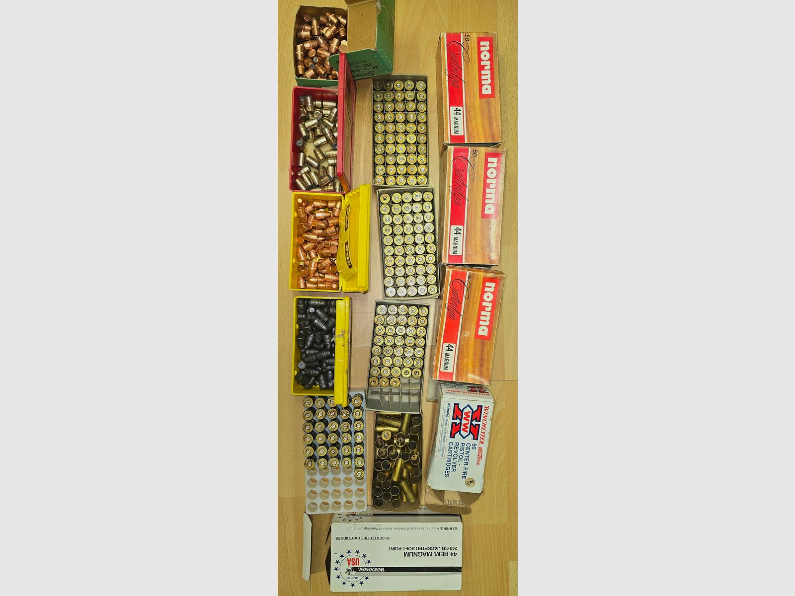 Conjunto de balas nuevas y casquillos usados/nuevos sin cápsulas