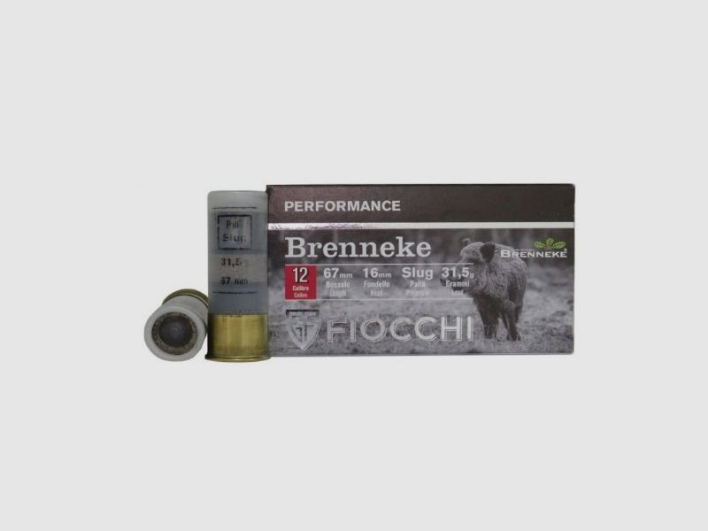 FIOCCHI BRENNEKE PATRONEN Kal.12/67 31,5G PZ 5