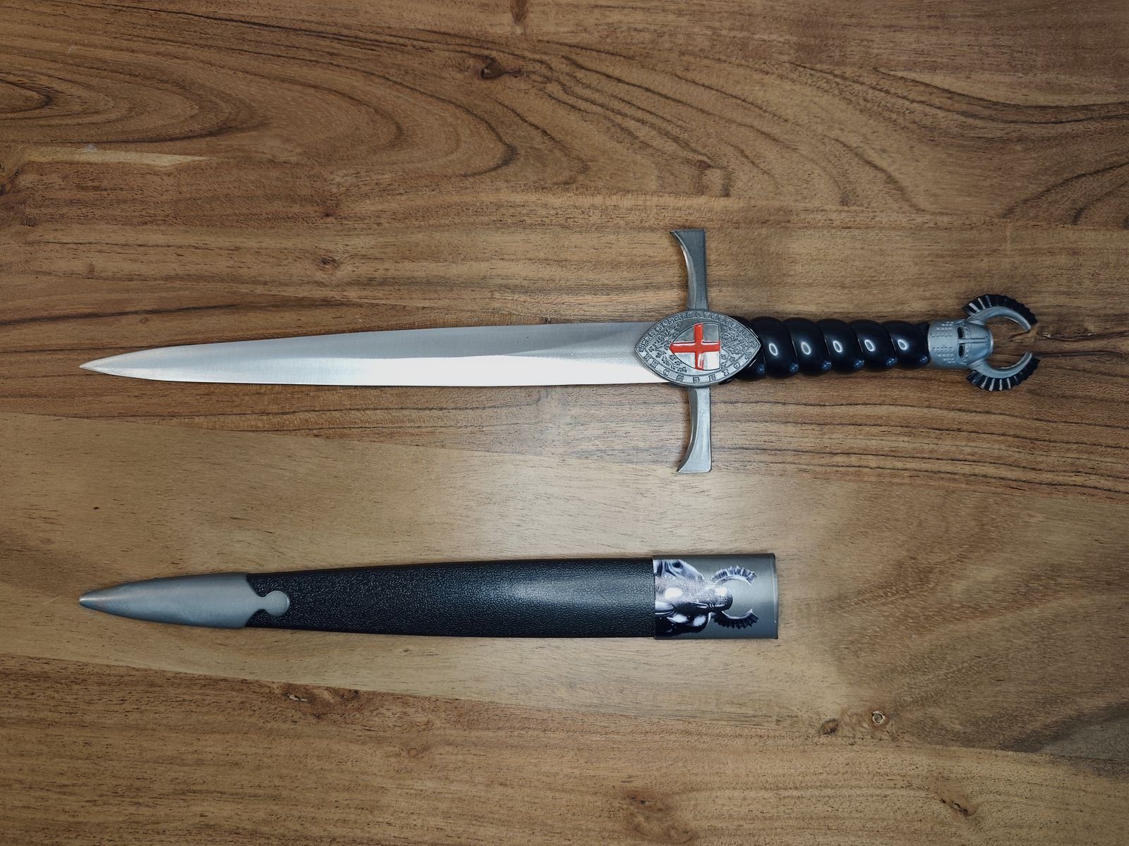 Kreuzritter Dekodolch Stahl mit Scheide 40cm 