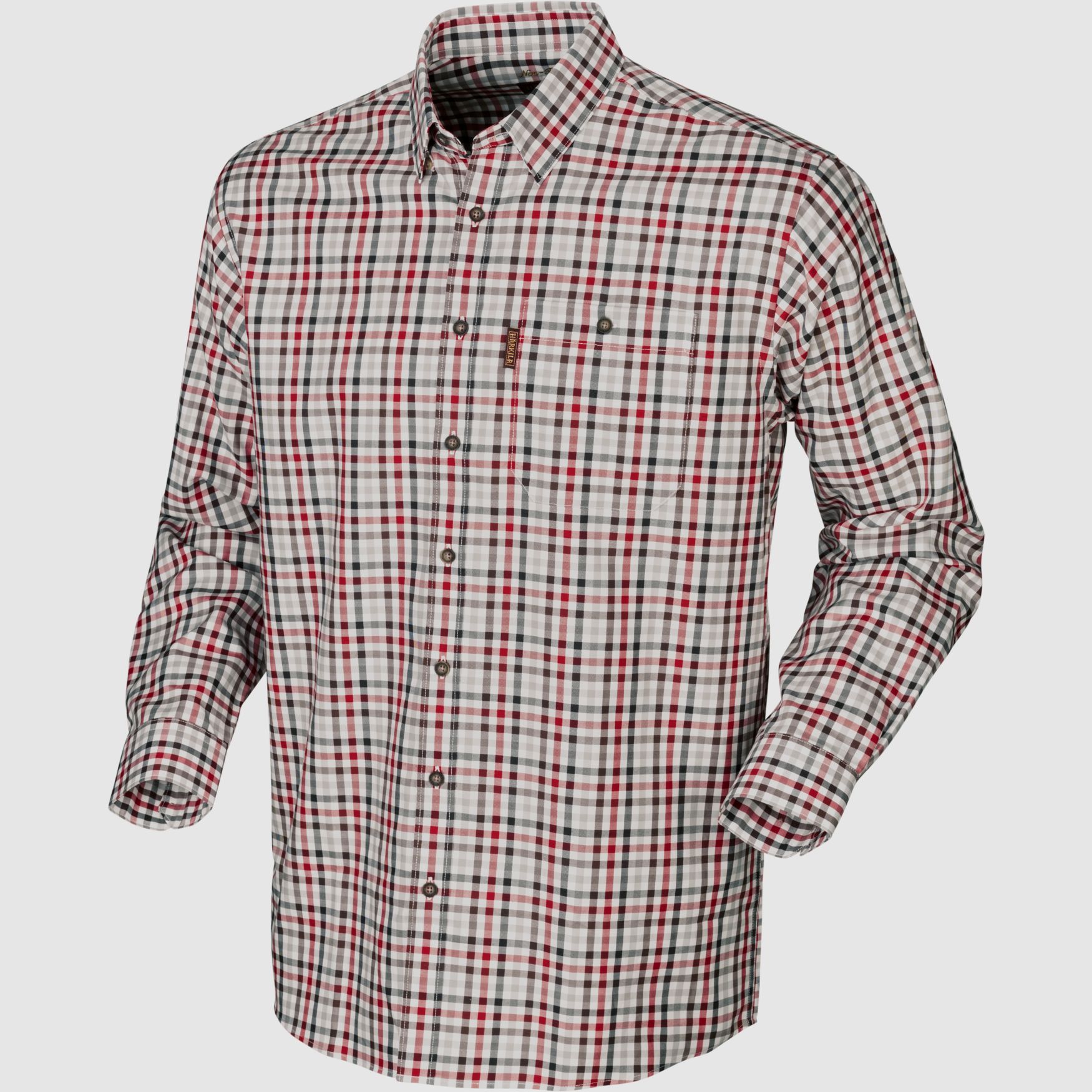 Härkila Hemd Milford in Jester Red Check