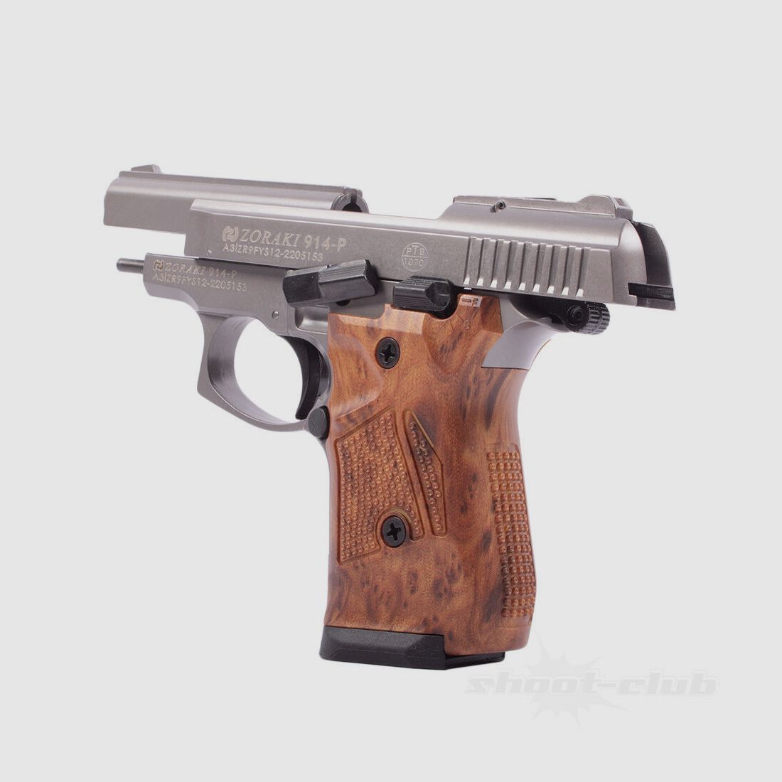 Zoraki 914-P Schreckschusspistole Titan / Holzoptik 9mmPAK