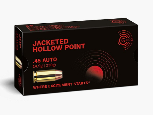 Geco .45 Auto Otwarty Punkt 230 gr. - 50 szt.