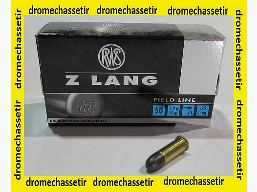 Boite 50 cartouches cal 22lr, Z-lang, 29 grains