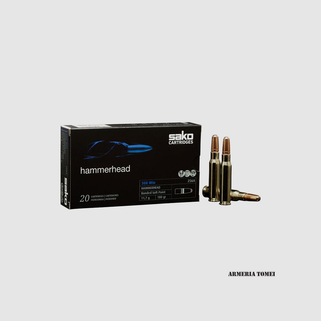 SAKO – 308 Win. HAMMERHEAD Bonded Soft Point 11,7g | 180gr -256A (20 pcs)