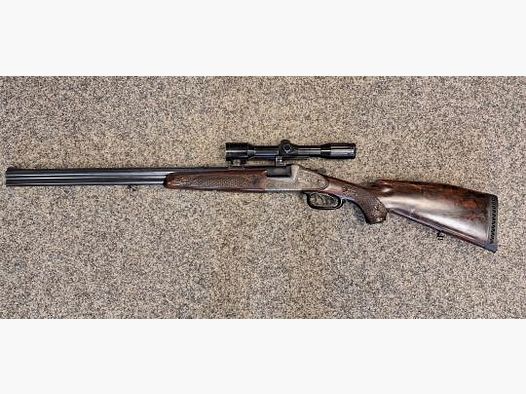 Double rifle Sodia Ferlach caliber 7x57R, .22Hornet, 16/70