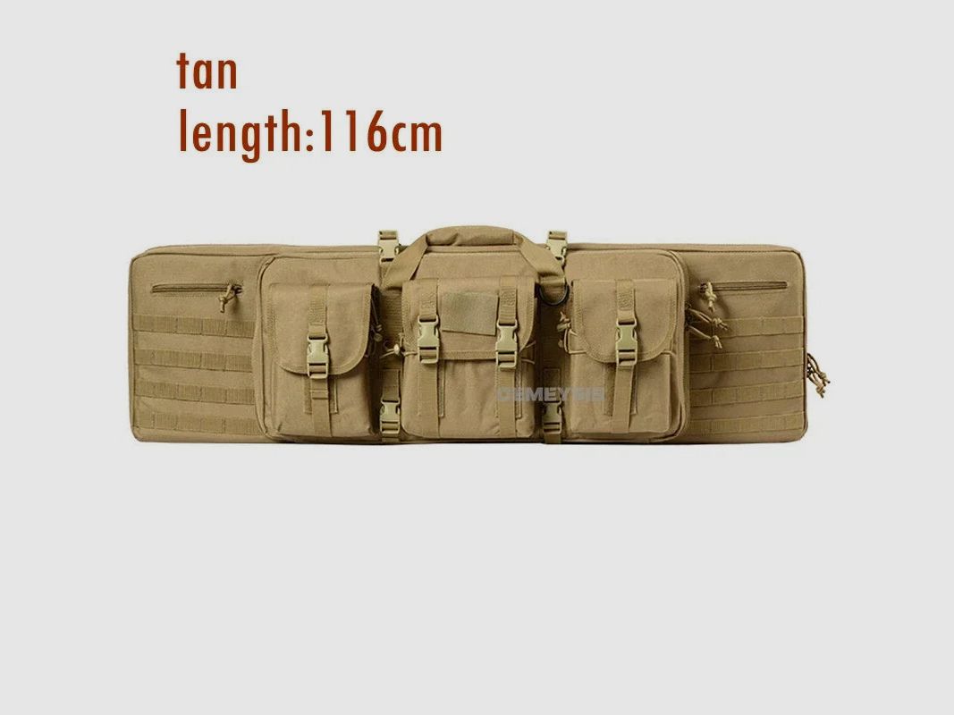 Taktische MOLLE-Waffentasche für 2 Gewehre – 600D Oxford – Rucksack & Tasche – 95 cm / 116 cm – Airsoft, Jagd, Schießsport