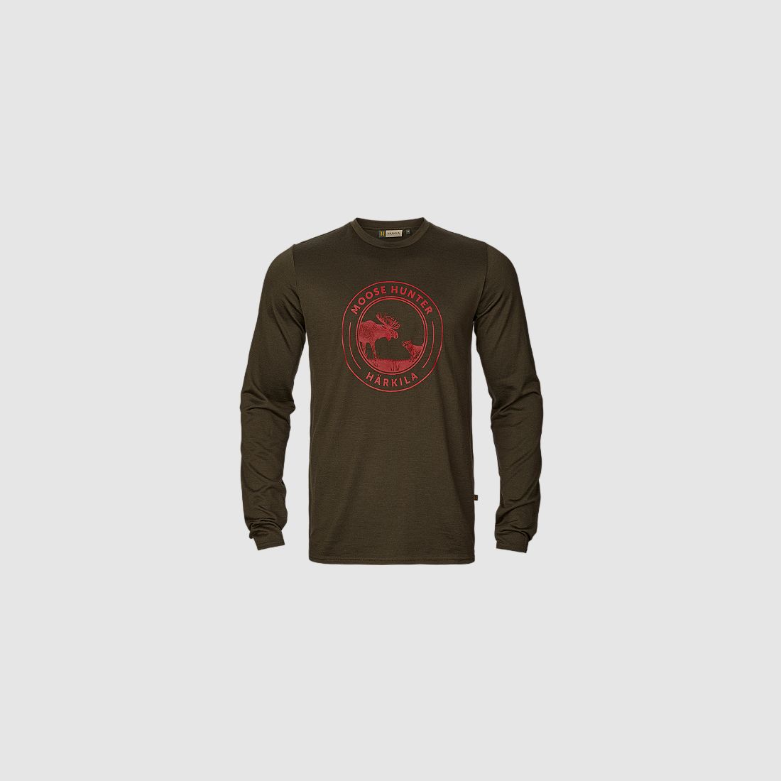 Härkila Game Langarm-T-Shirt Willow Green Moose M