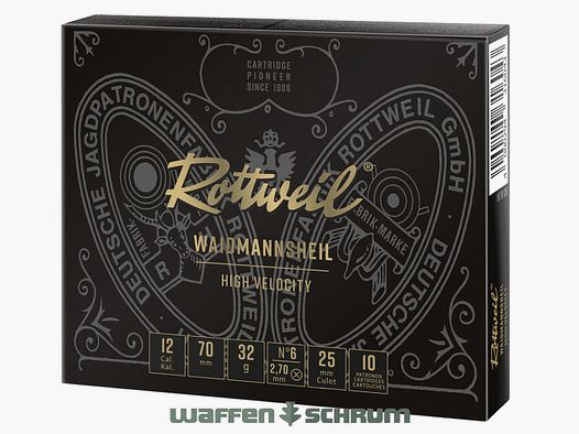 Rottweil Waidmannsheil HV Streu 12/70 2,7mm - 32g