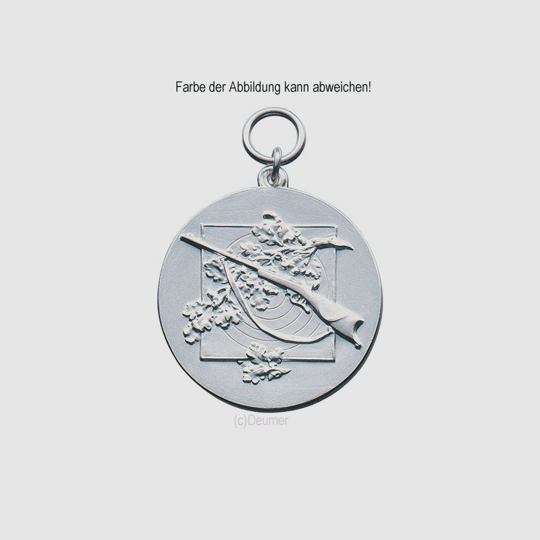 Medaille Gewehr, orig. Deumer vergoldet, 39mm