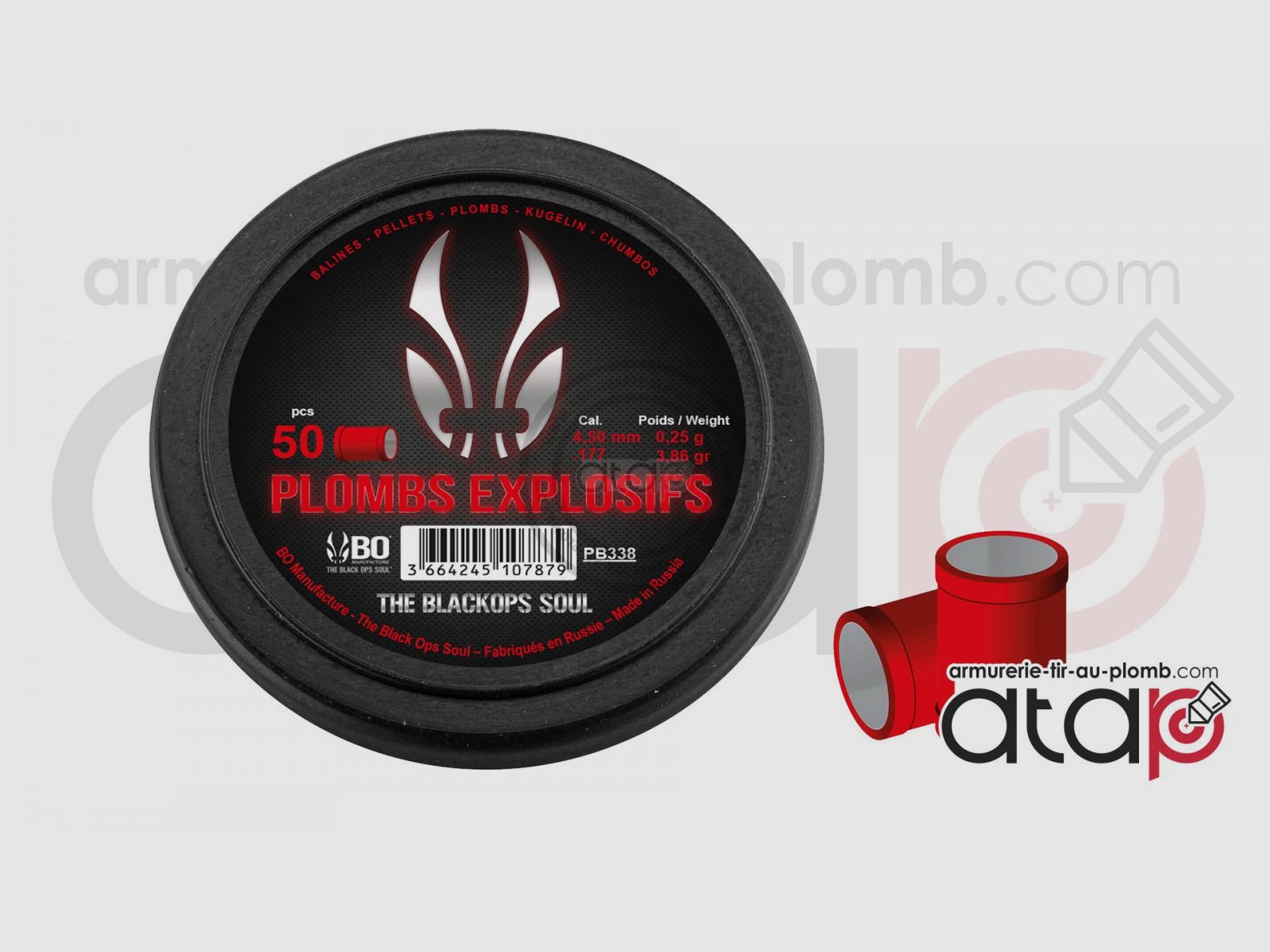 The Black Ops Soul Plomb explosif - Diabolo 4,5 mm, Bild 1 von 3