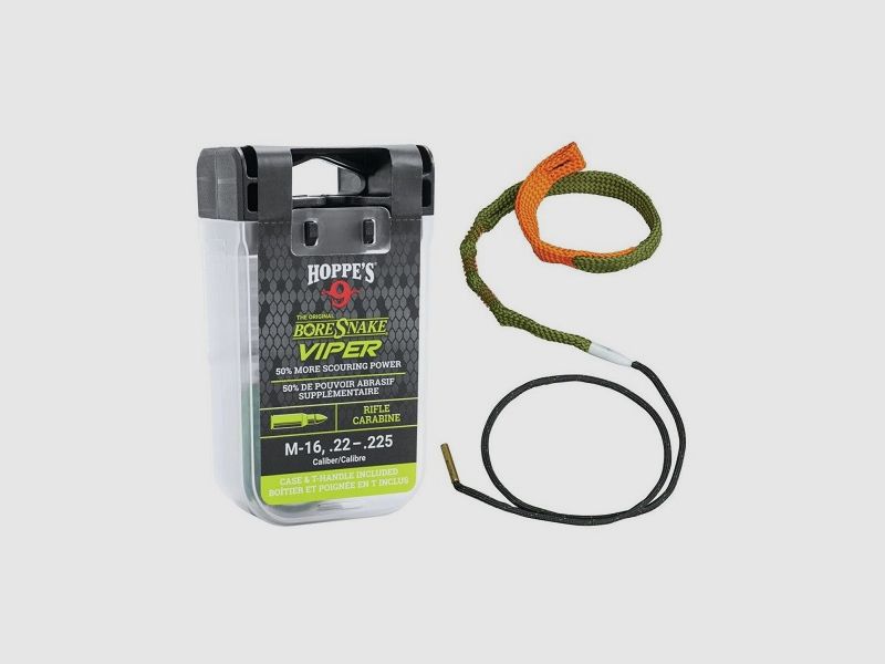 Hoppe’s BoreSnake Viper – Cleaning Cord M16 / Cal. .22-.223 Rifle #24011VD | Boxed Edition