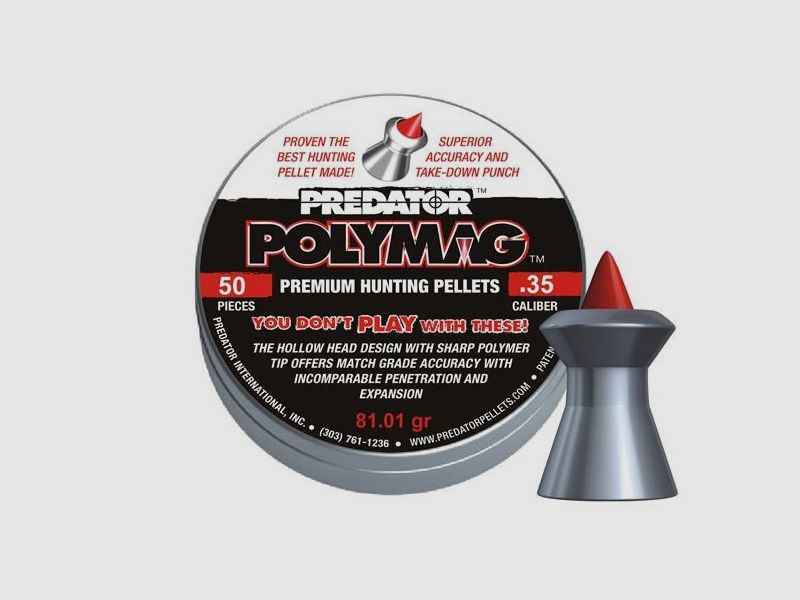 Box mit 50 Diabolos JSB Predator Polymag - Kal. 9mm