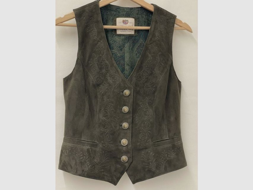 Meindl Clementine Gilet en Cuir Femme en Racing Green, image 1 sur 2
