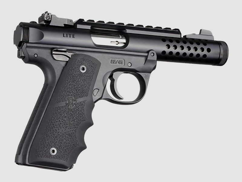 HOGUE Griffschalen f. Ruger Mark IV 22/45 (Lite) Soft Rubber/Fingerrillen