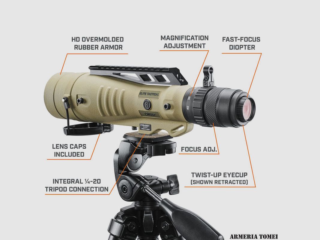 BUSHNELL – ELITE TACTICAL SPOTTING LMSS2 2.0 8-40x60mm HORUS TREMOR4 RETICLE, image 6 of 12