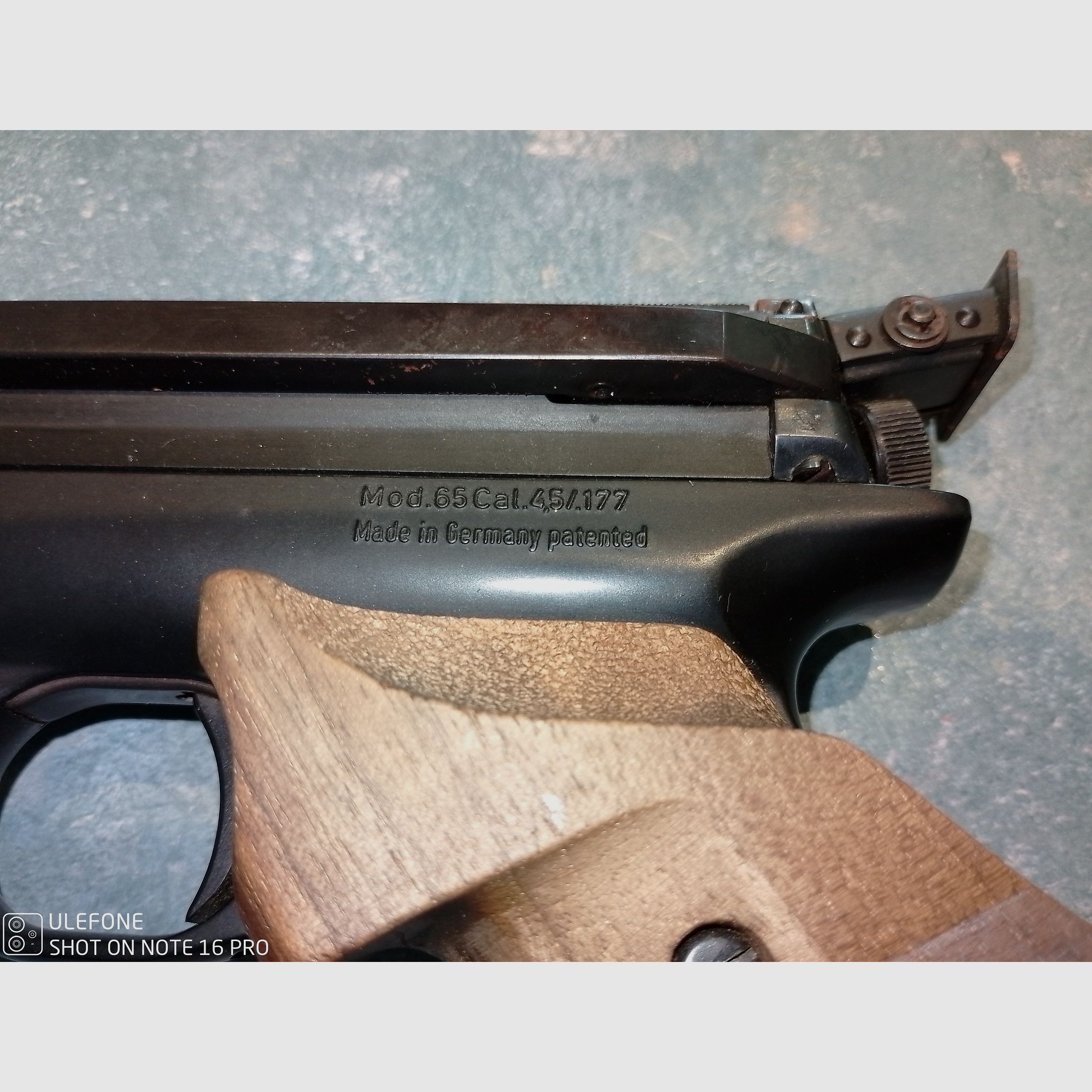 Pistola ad aria Feinwerkbau, arma da competizione, ottima precisione, precisione di tiro