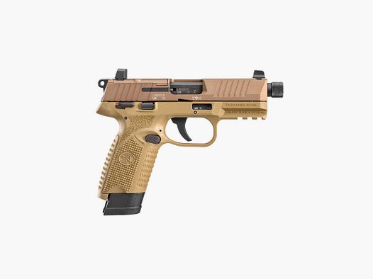 PISTOLET FN HERSTAL 502 TACTICAL FDE CAL.22LR FILETÉ - CATEGORIE B