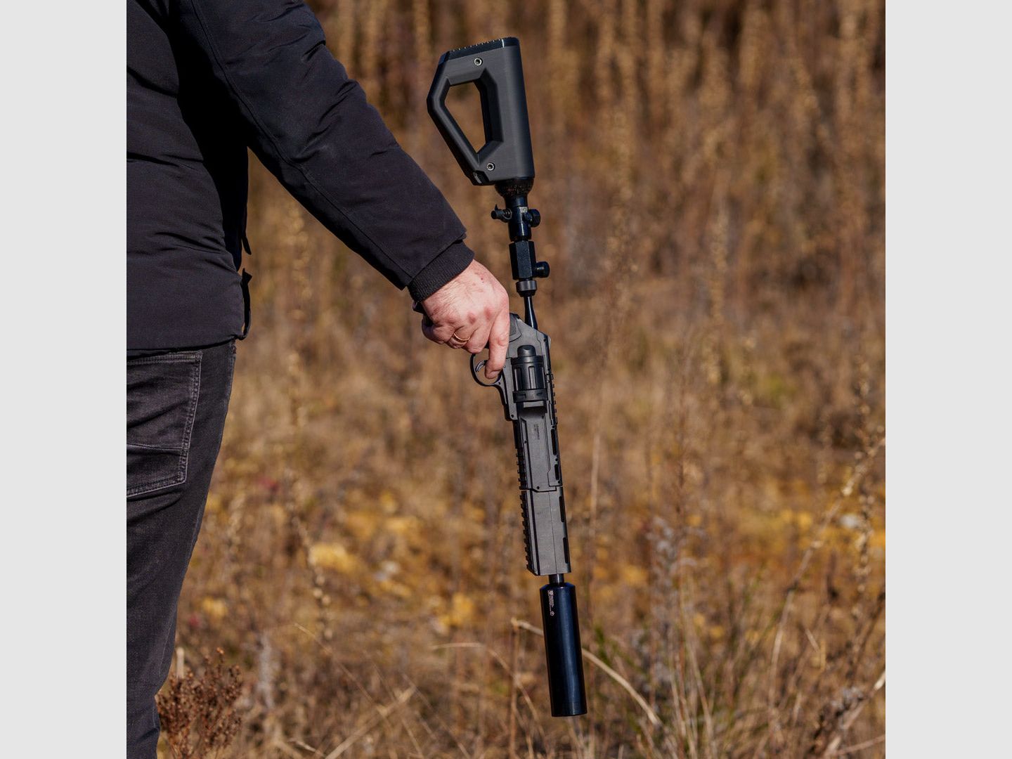 Shoulder stock | 0.2L bottle | BUTTSTOCK | BLACK | stylish design