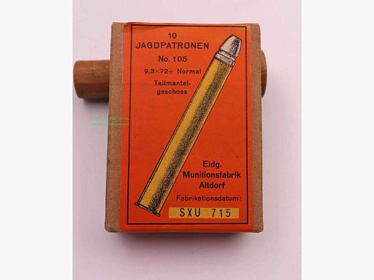 Eidg. Munitionsfabrik, Altdorf rifle cartridges 9.3x72R