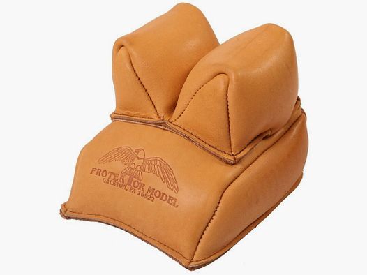 Protektor sandbag for the buttstock of Protektor Galeton, model Rabbit Ear Rear, leather, long ear version USA