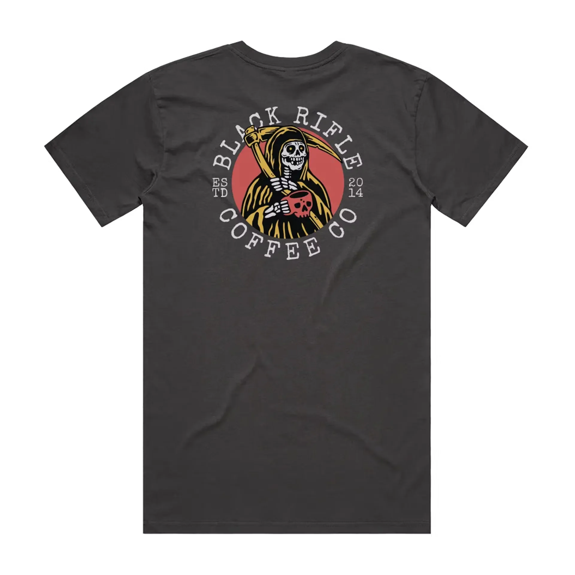 Black Rifle Coffee T-Shirt , Grim Slipper, coal gray