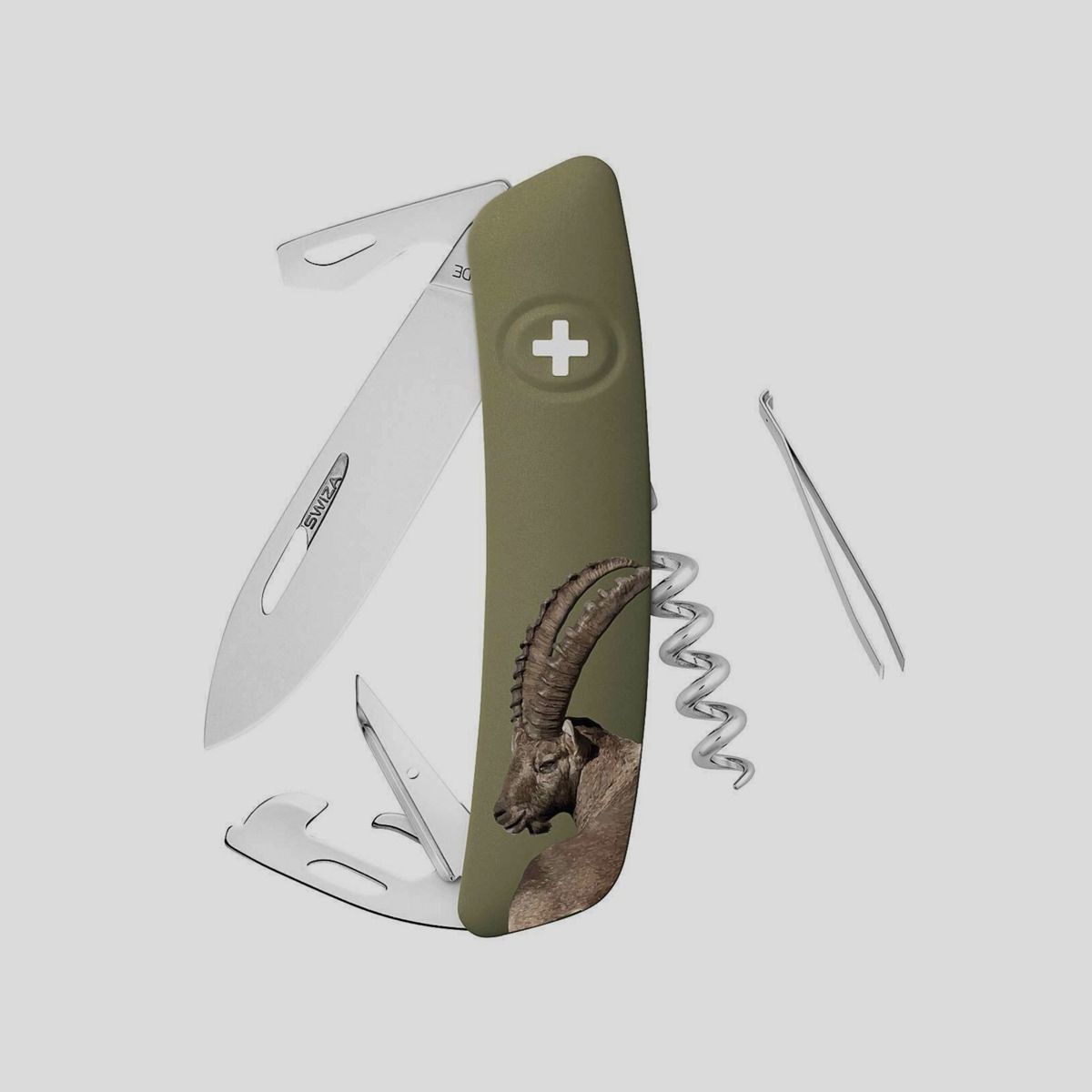 Swiza – D05 Bouquetin Olive KNB.0050.HU05, afbeelding 1 van 2