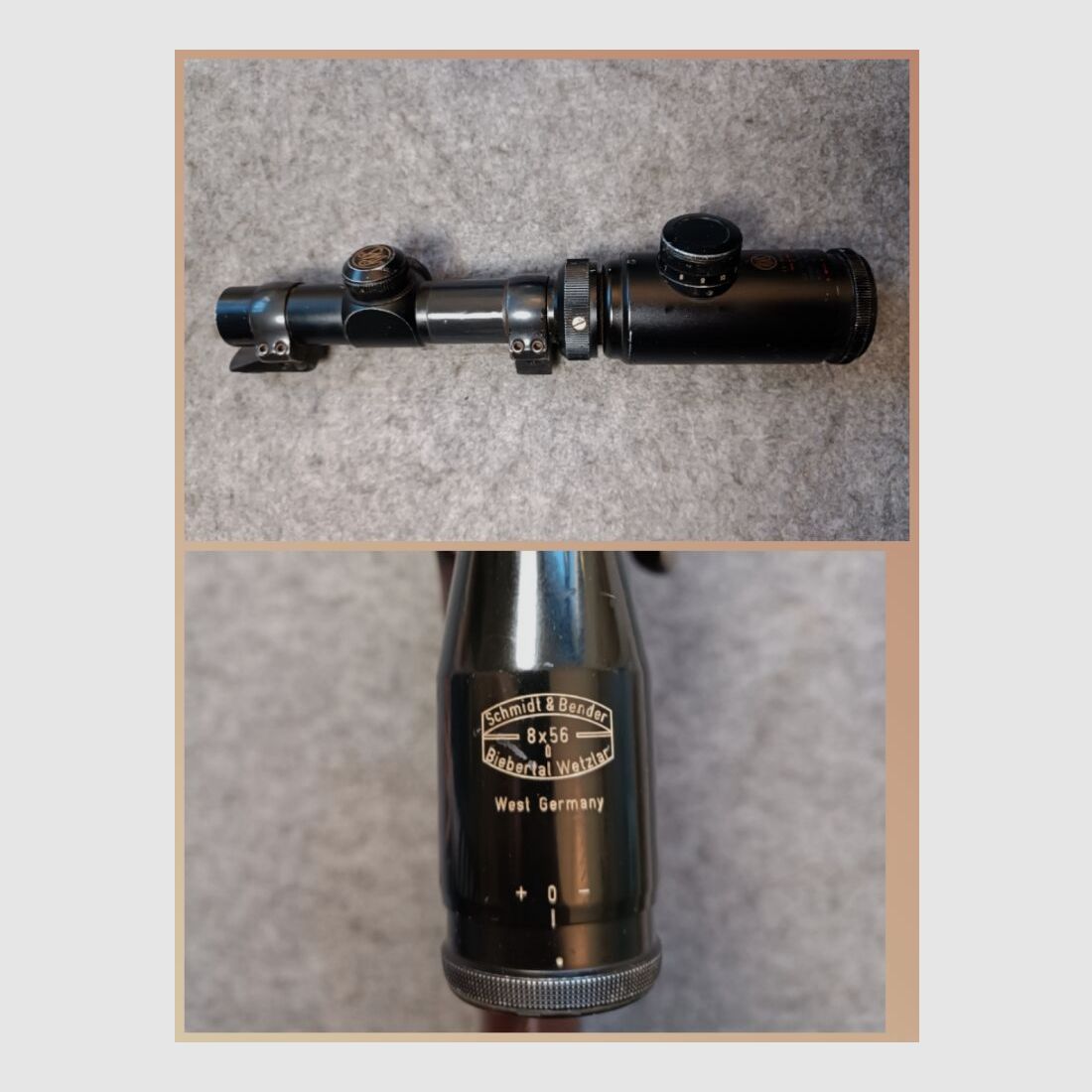 Frankonia Würzburg 98er Stutzen with two scopes + manual safety + set trigger