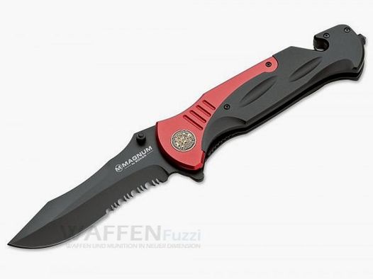 Fire Chief Rettungsmesser Non Assisted Schwarz / Rot