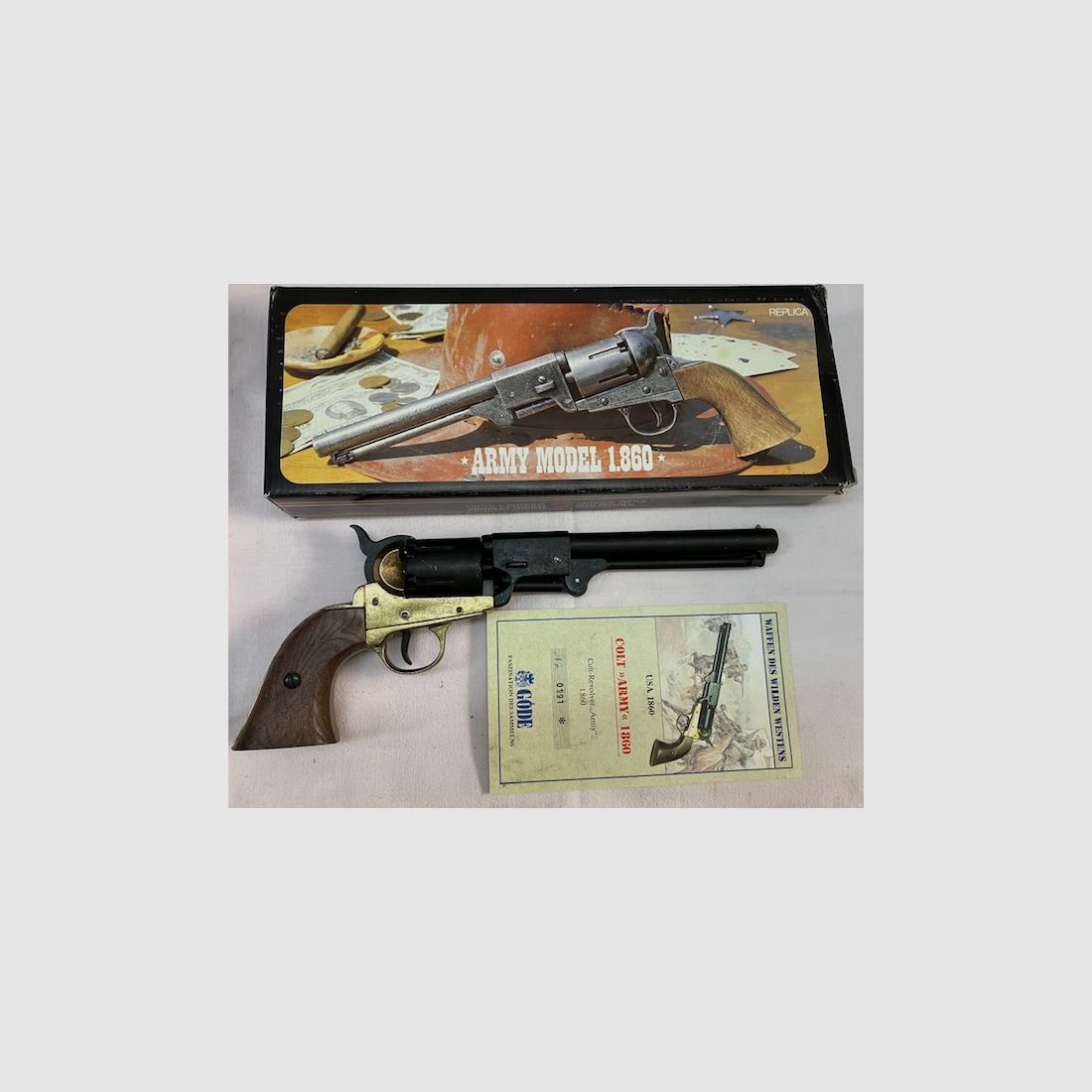 Colt Army Model 1860 mit Göde Zertifikat  (schwarz)