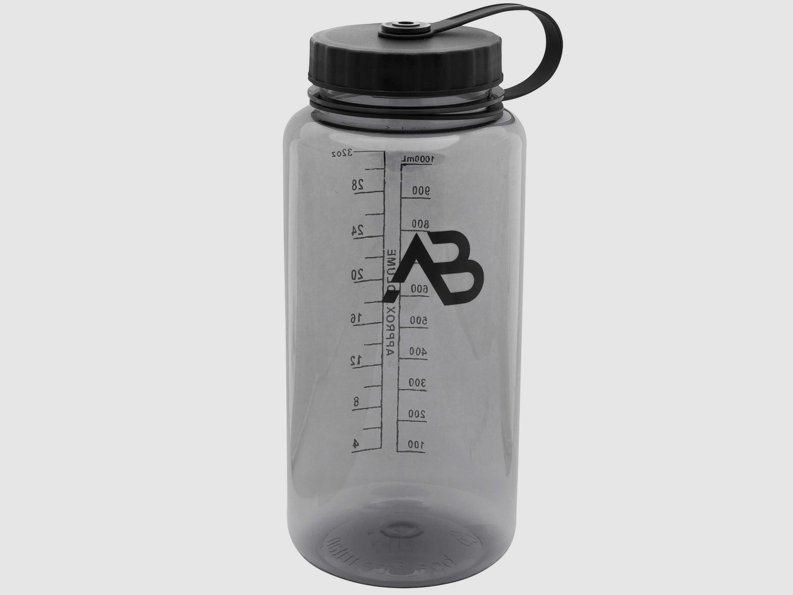 Tritan Weithals Trinkflasche 1l grau