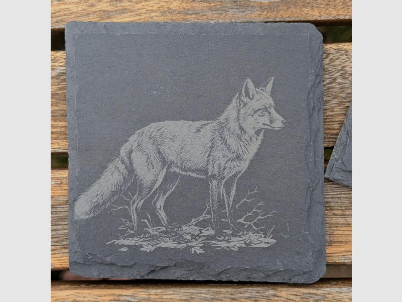 Hunting-themed slate coasters for hunters