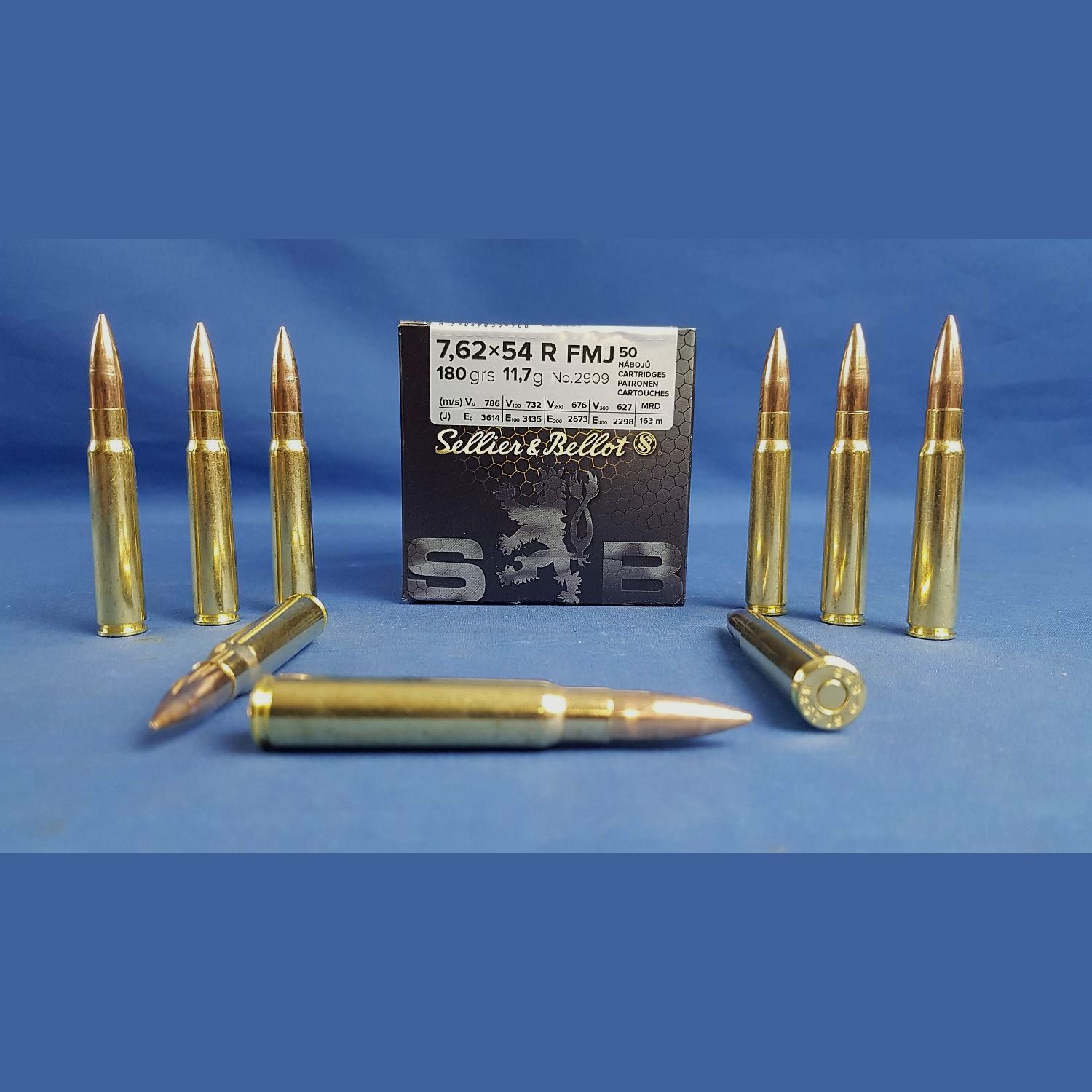Sellier&Bellot 7,62x54R FMJ 180grs. 11,7g 50Stk