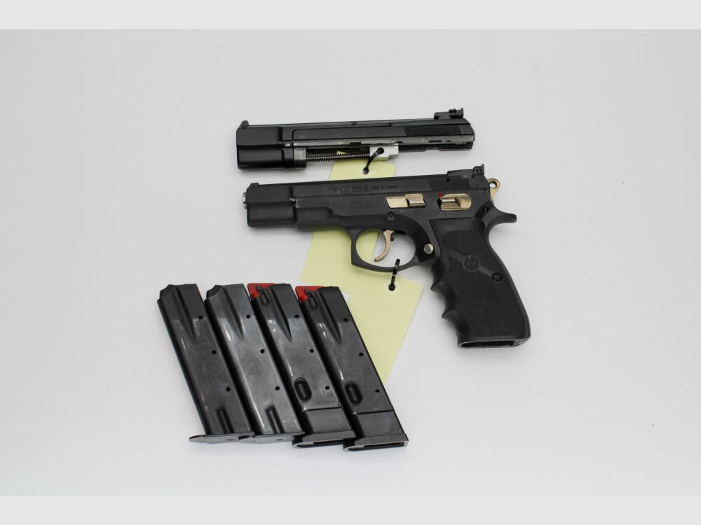 CZ 85B Pistol Cal 9 Para incl 2 Magazines and Kadet Conversion Kit .22lr with 9mmLuger .22lr, image 1 of 6