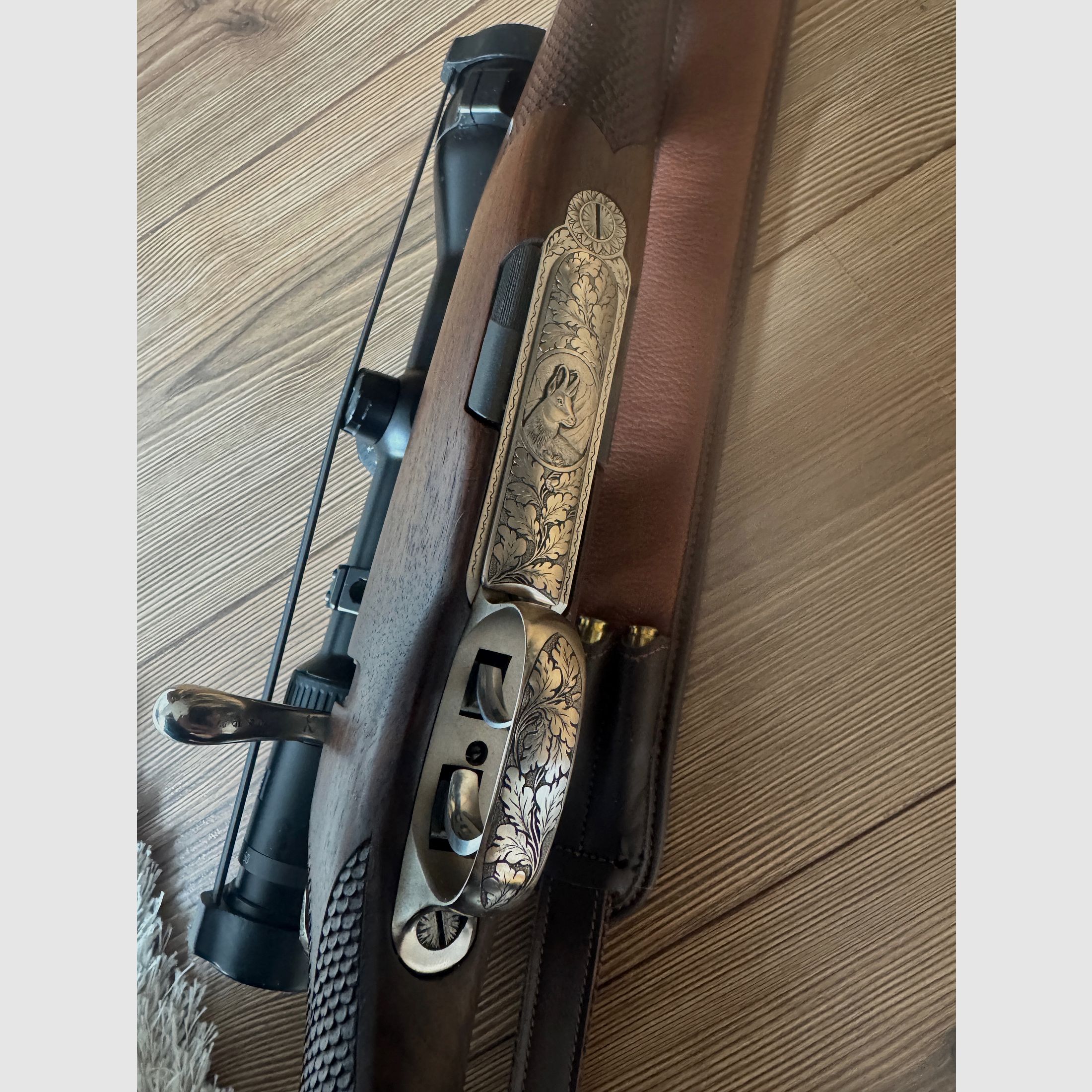 Steyr Mannlicher Luxus Repetierer .243 Win con pregiata incisione & Zeiss Victory HT