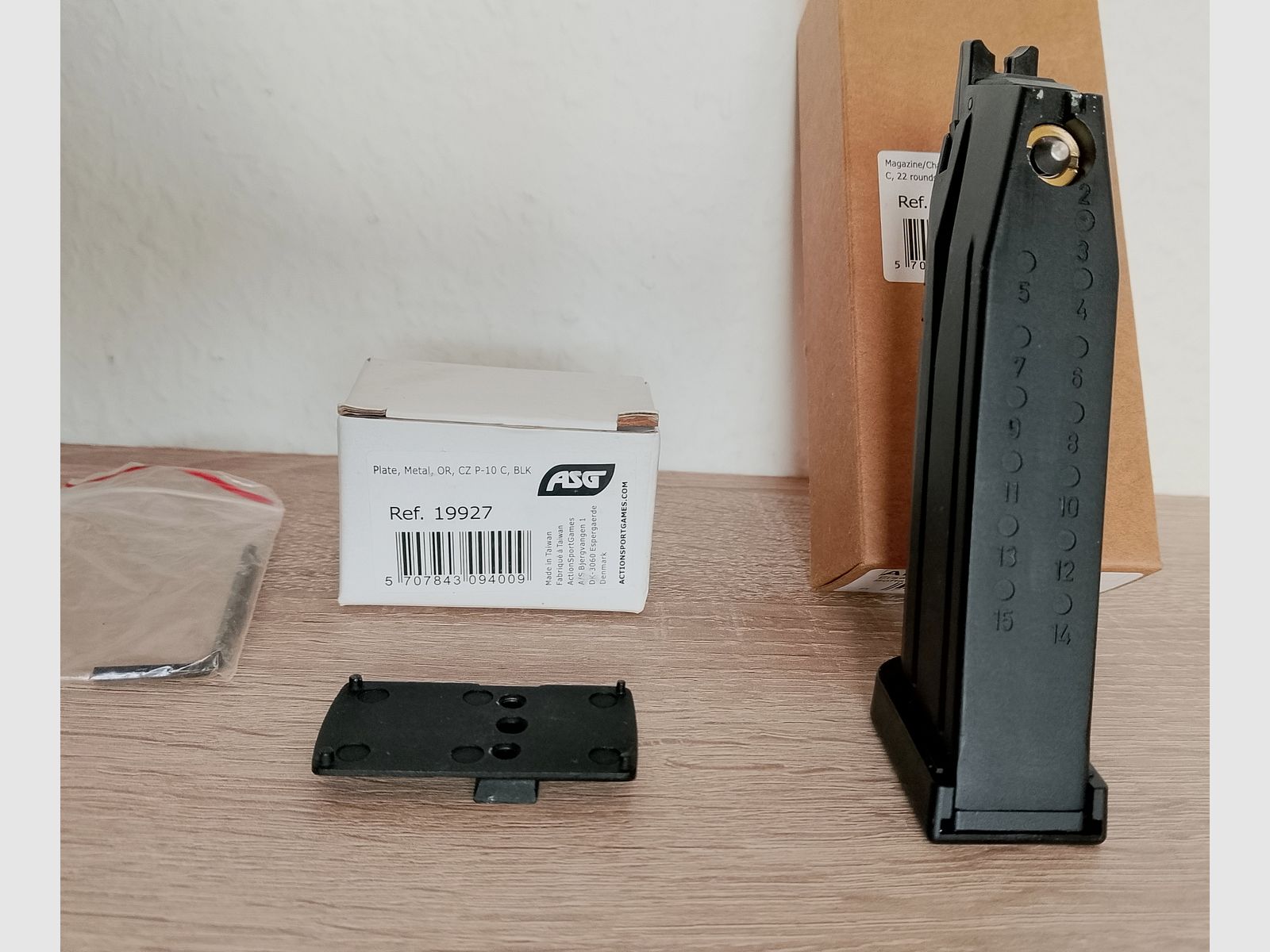 CZ P10-C Gas-Magazin & Adapterplaat OR