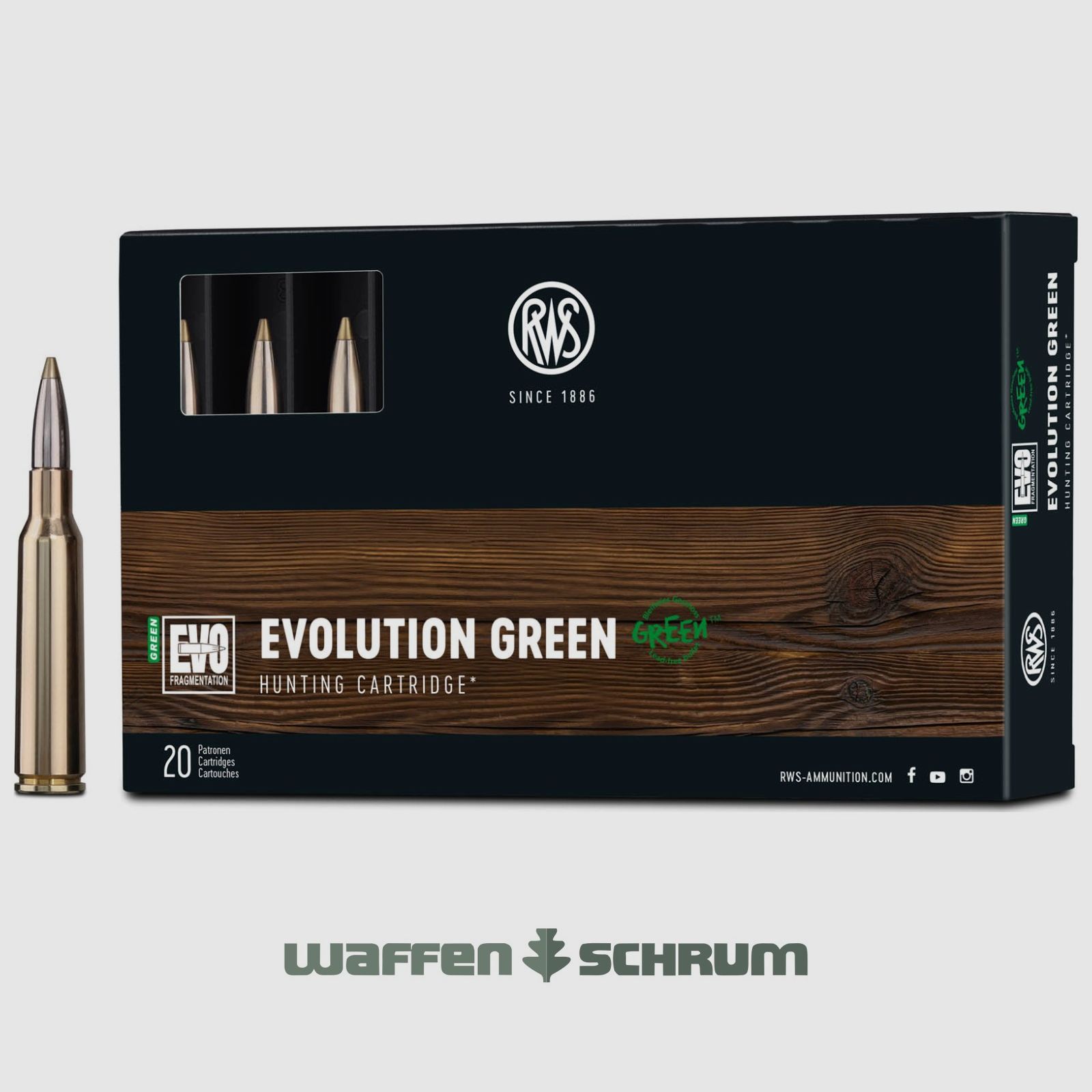 RWS Evo Green 6,0g - 93gr 6,5x55