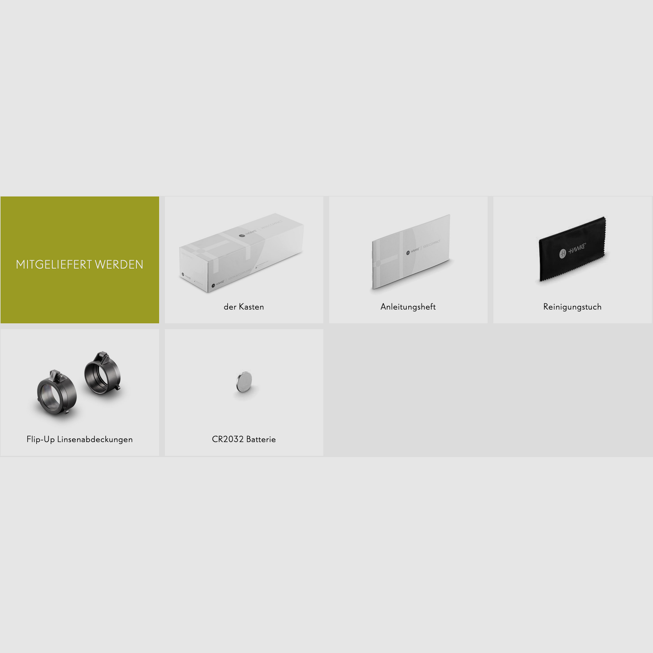 HAWKE 12227 Armbrust Zielfernrohr XB30 Kompakt 2-8x36 SR Rot Grün Leuchtabsehen