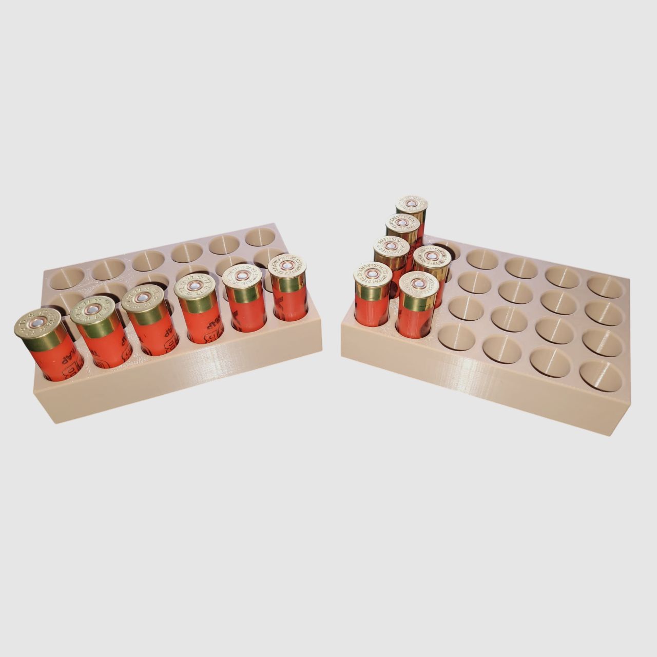 Reloading board for 9 mm, .308 & others – Structured case holder