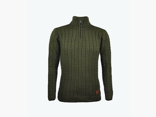 C.I.T. Woodland Green Zip Sweater for Women