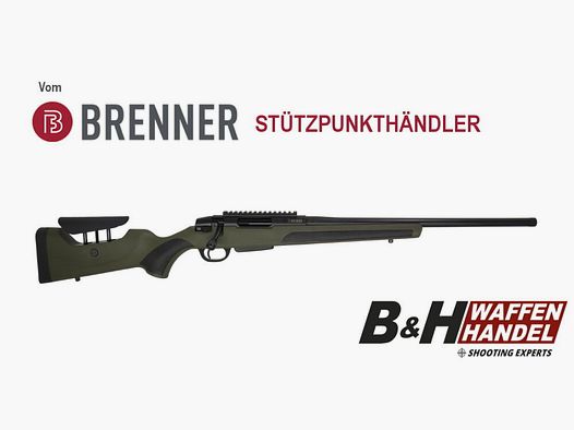 Brenner BR20 Polymer grün / Lauflänge 51cm | BR 20 Repetierer | Repetierbüchse | Jagdbüchse