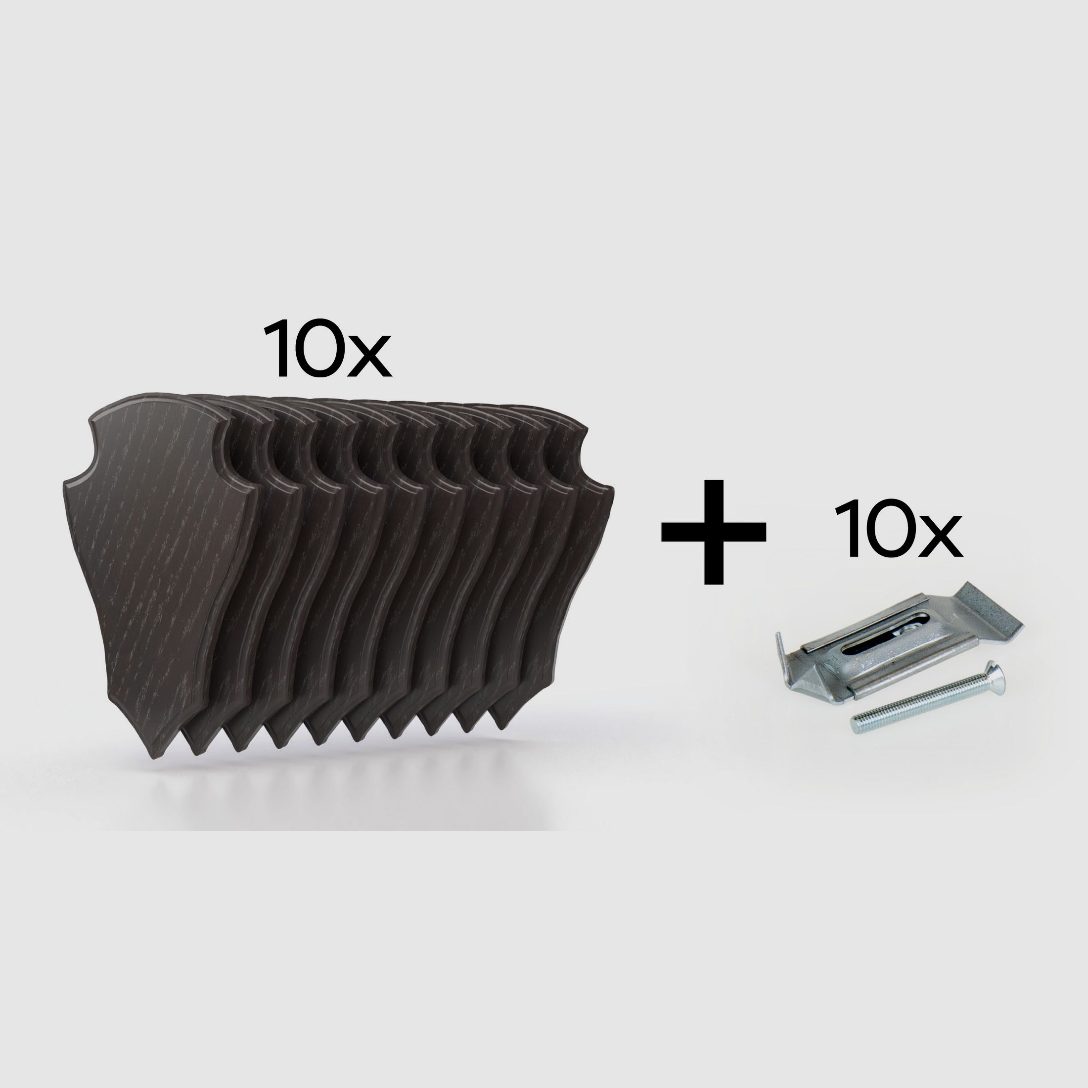 10x Tablica Sarny Dąb 2 22x13 ciemny