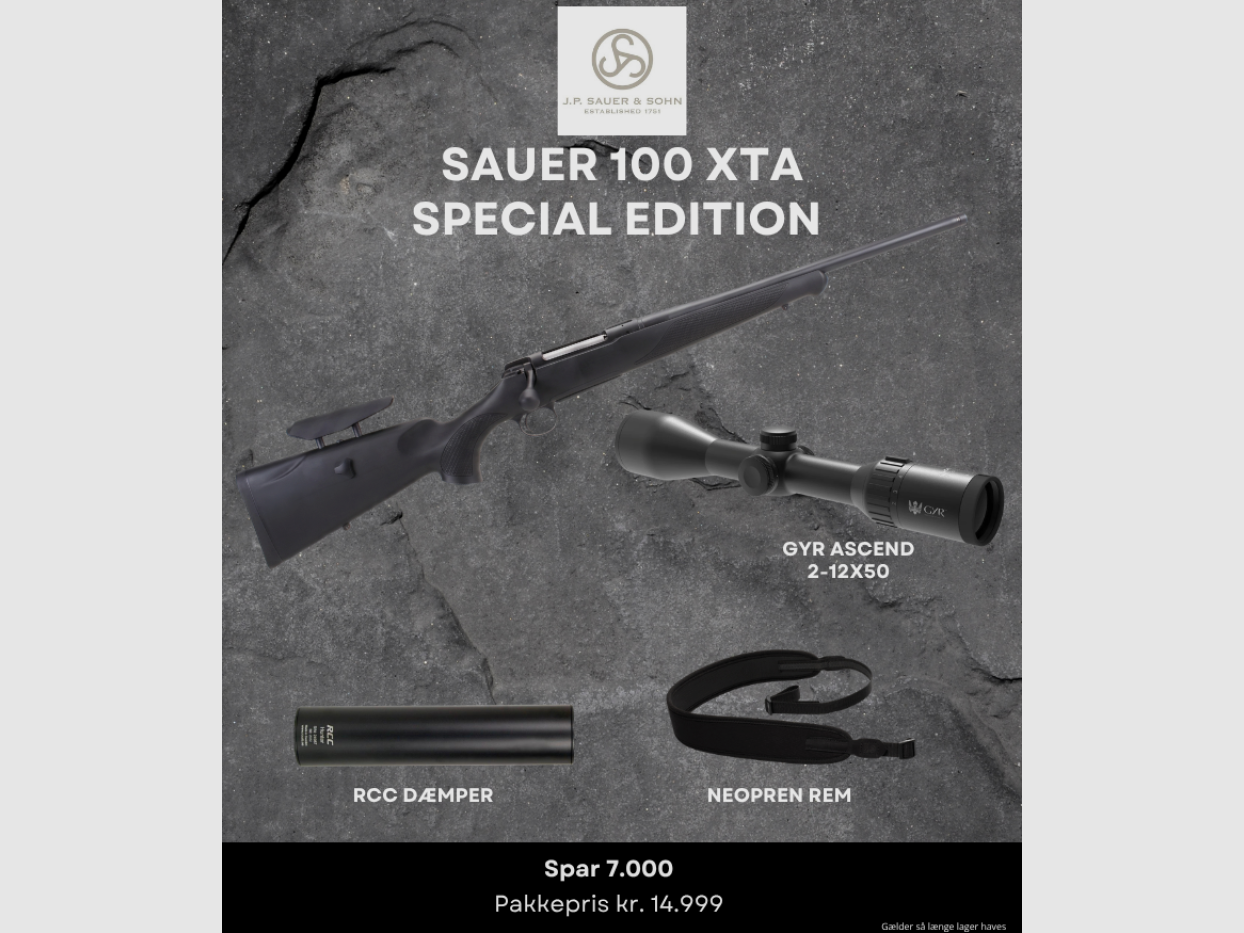 Riffelpakke Sauer 100 XTA Special Edition