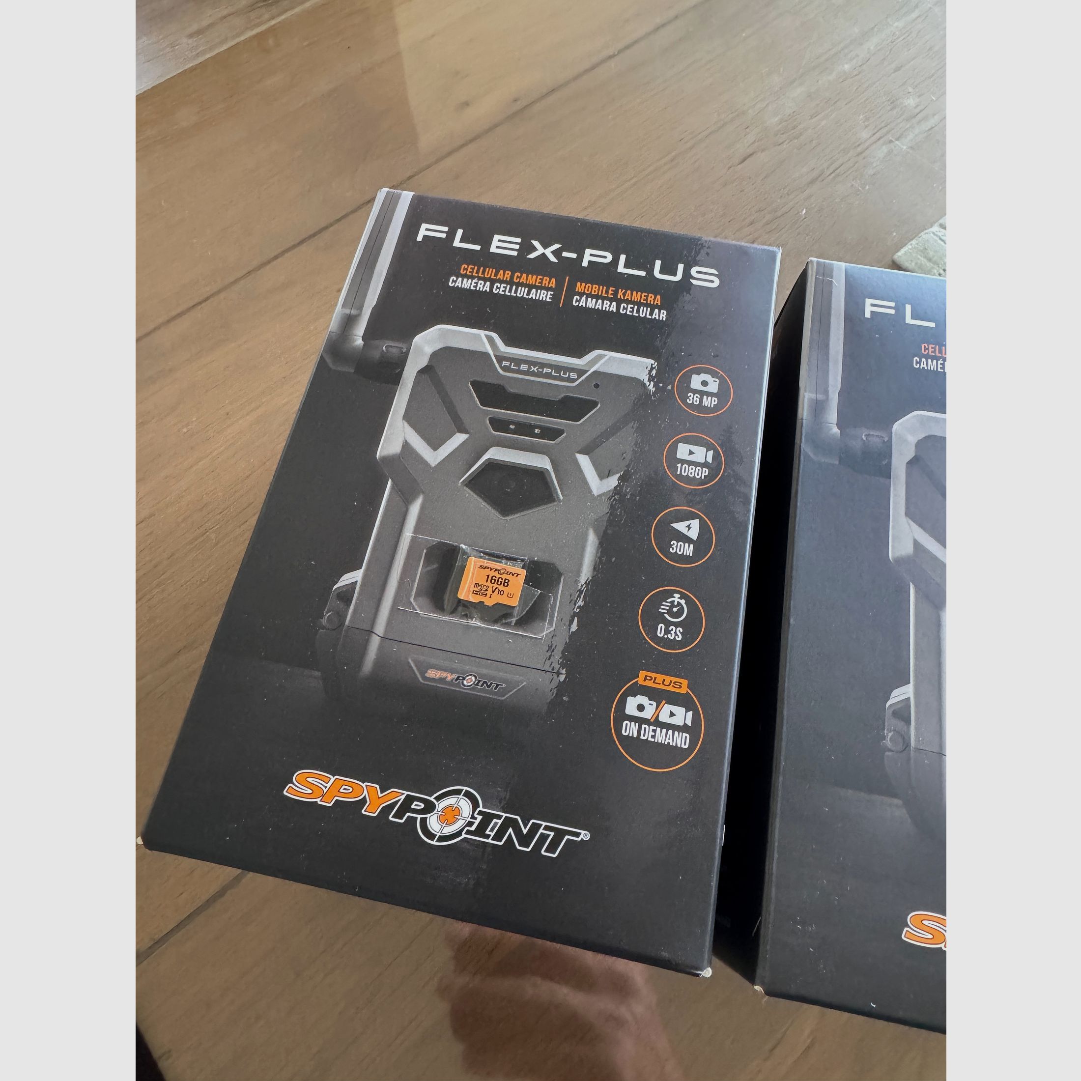 2x Wildkamera NEU Spypoint Flex Plus mit SD Karte
