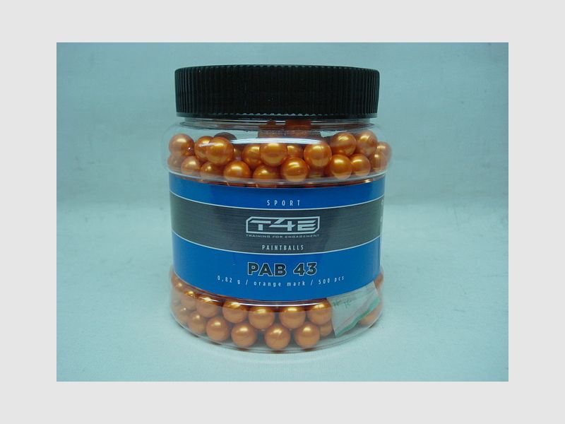 T4E .43 Farbmarkierungskugeln - 0,82g/500stk/orange