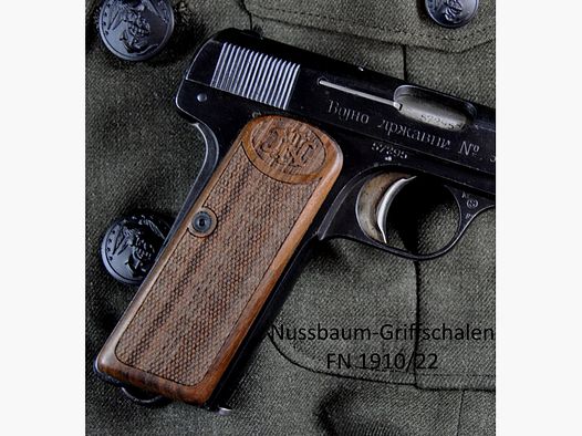 Nussbaum-Griffschalen für Pistole FN 1910/22