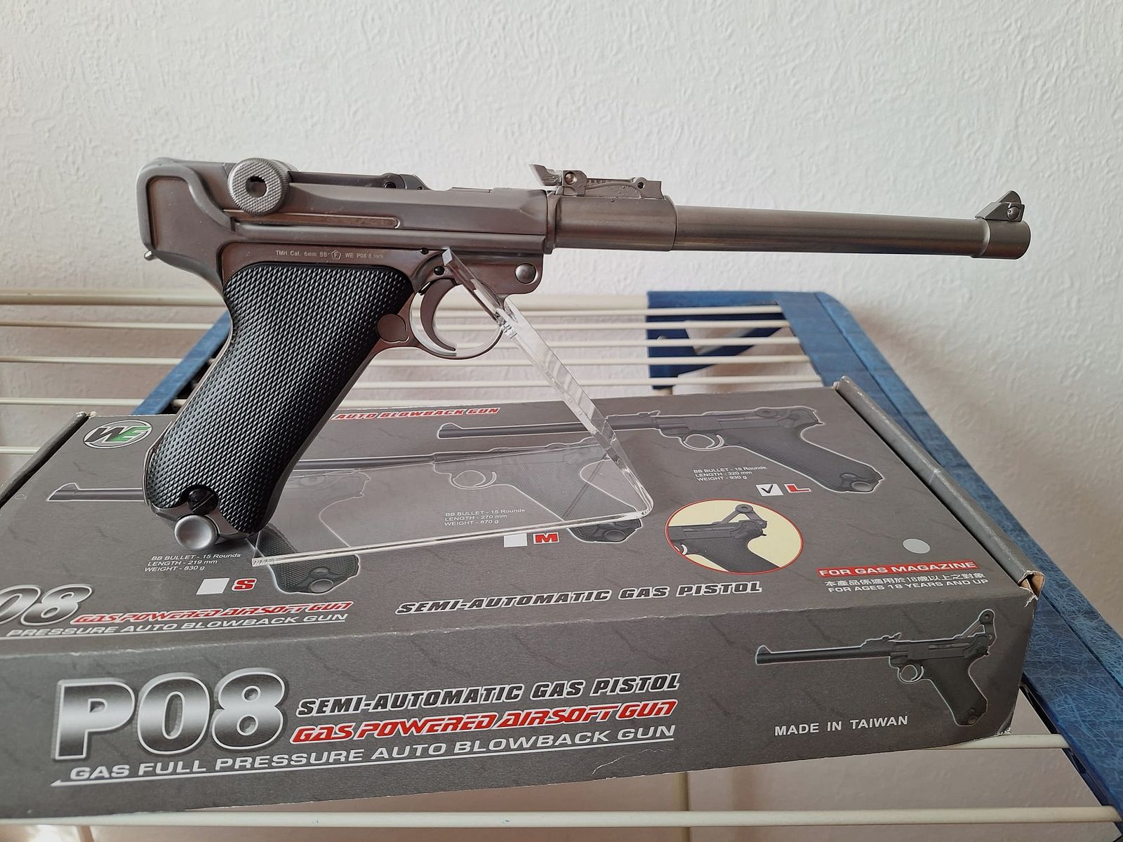 P 08 Gas cal 6mm BB unfired