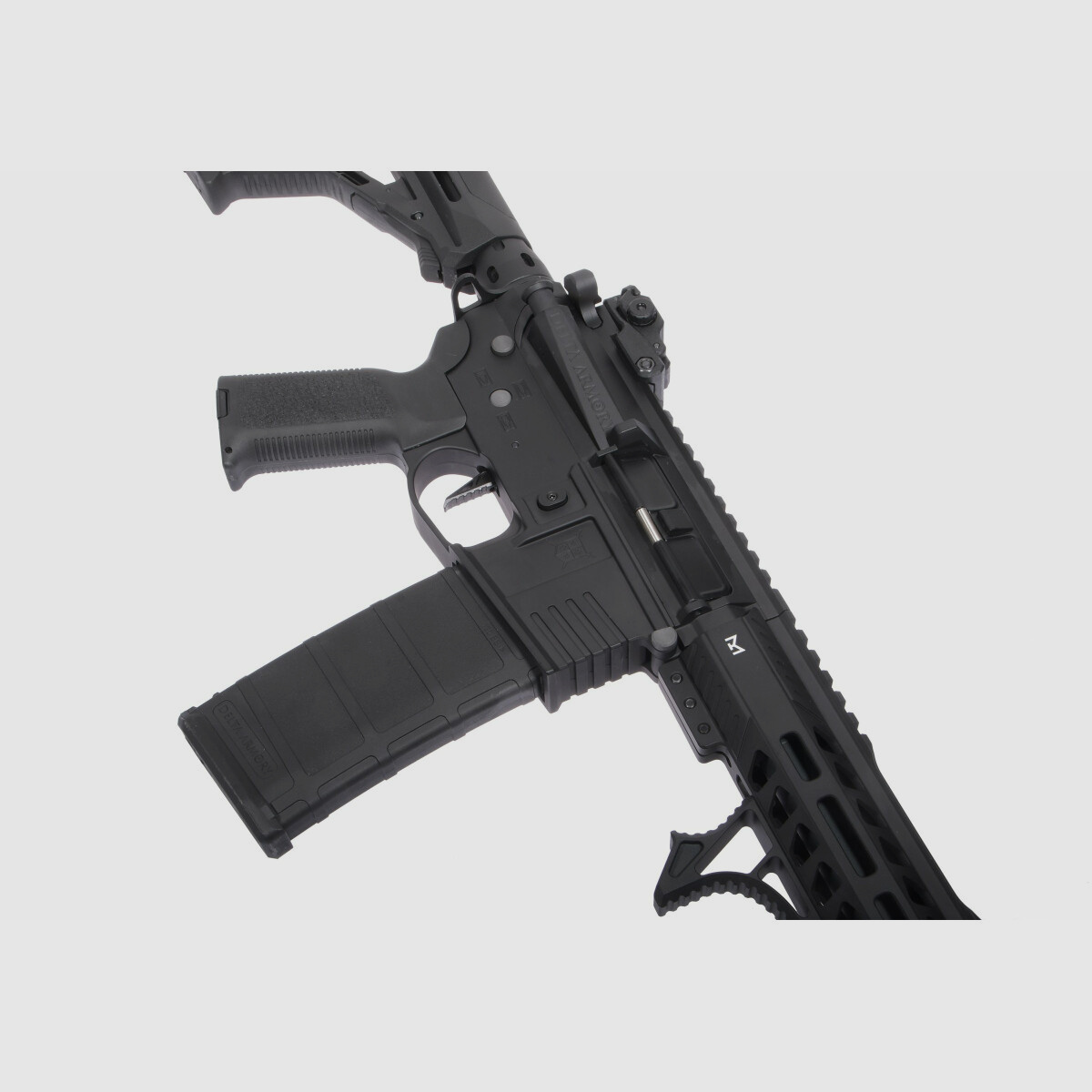 AR15 M-Lok Short ALPHA EAGLE ETU Schwarz S-AEG Softair Gewehr Frei ab 18 Jahren | Delta Armory