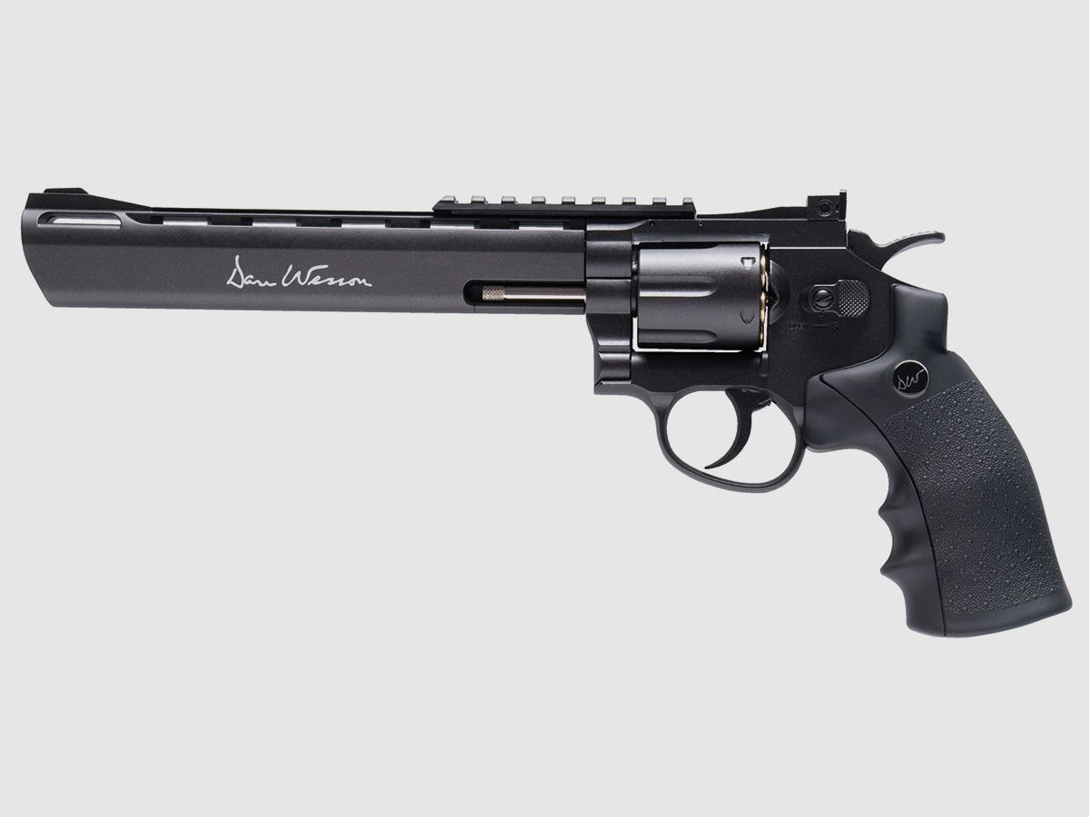 Dan Wesson 8" Schwarz 4,5mm BB - Druckluft Co2