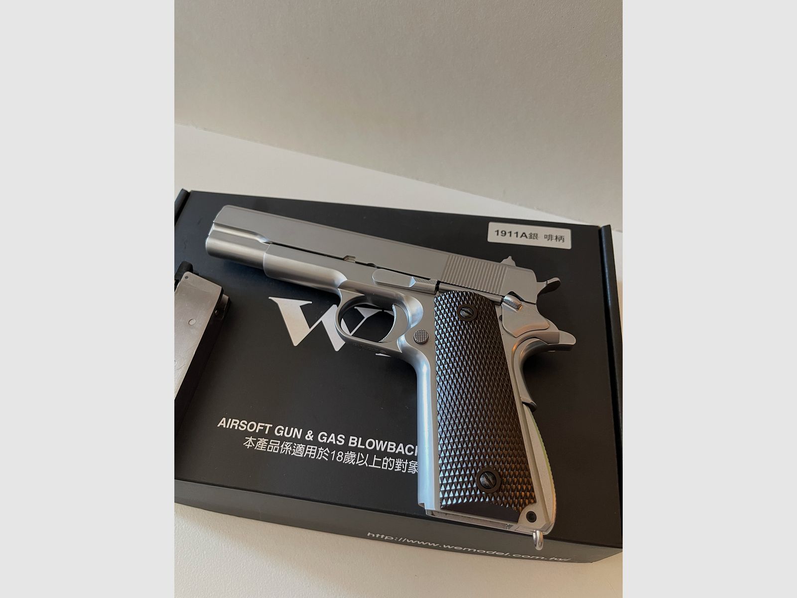 Wei-ETech M1911 Vollmetall GBB Chrome finish 